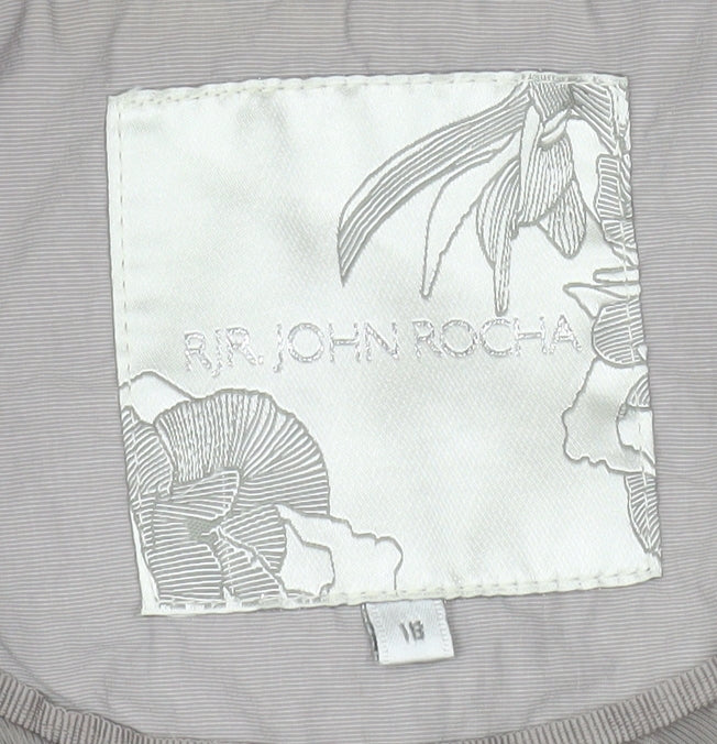 Womens UK Size 14 RJR John Rocha Grey Anorak Coat