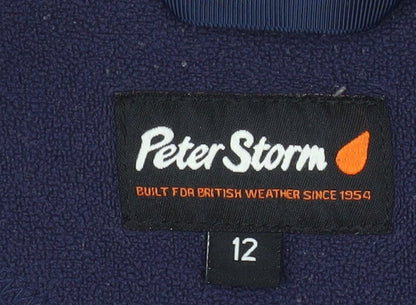 Womens UK Size 12 Peter Storm Blue Pullover Sweatshirt