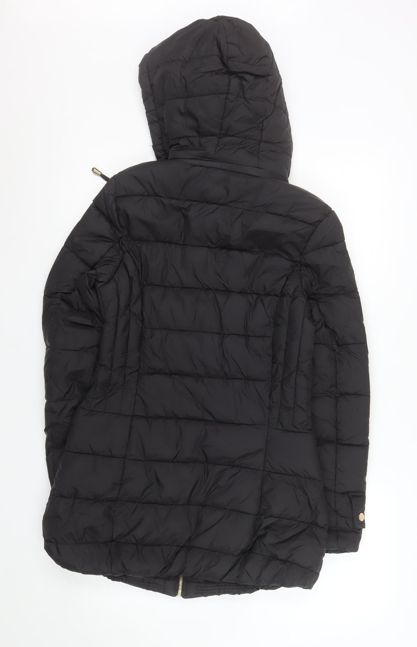 Womens UK Size 8 ELLE Black Puffer Jacket