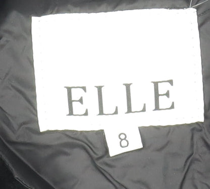 Womens UK Size 8 ELLE Black Puffer Jacket