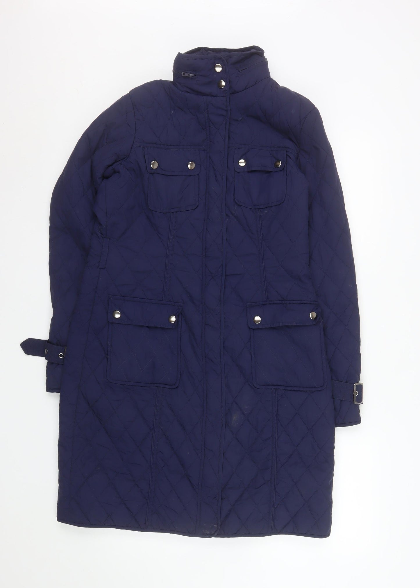 Womens UK Size 10 The Department Blue Quilted Coat