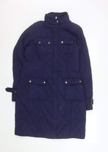 Womens UK Size 10 The Department Blue Quilted Coat