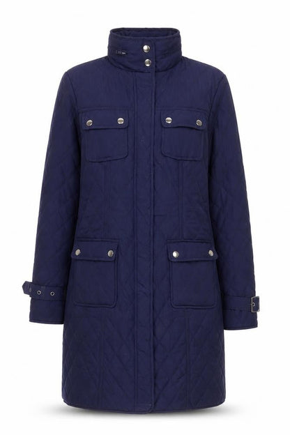 Womens UK Size 10 The Department Blue Quilted Coat