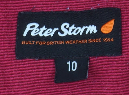 Womens UK Size 10 Peter Storm Red Basic Jacket