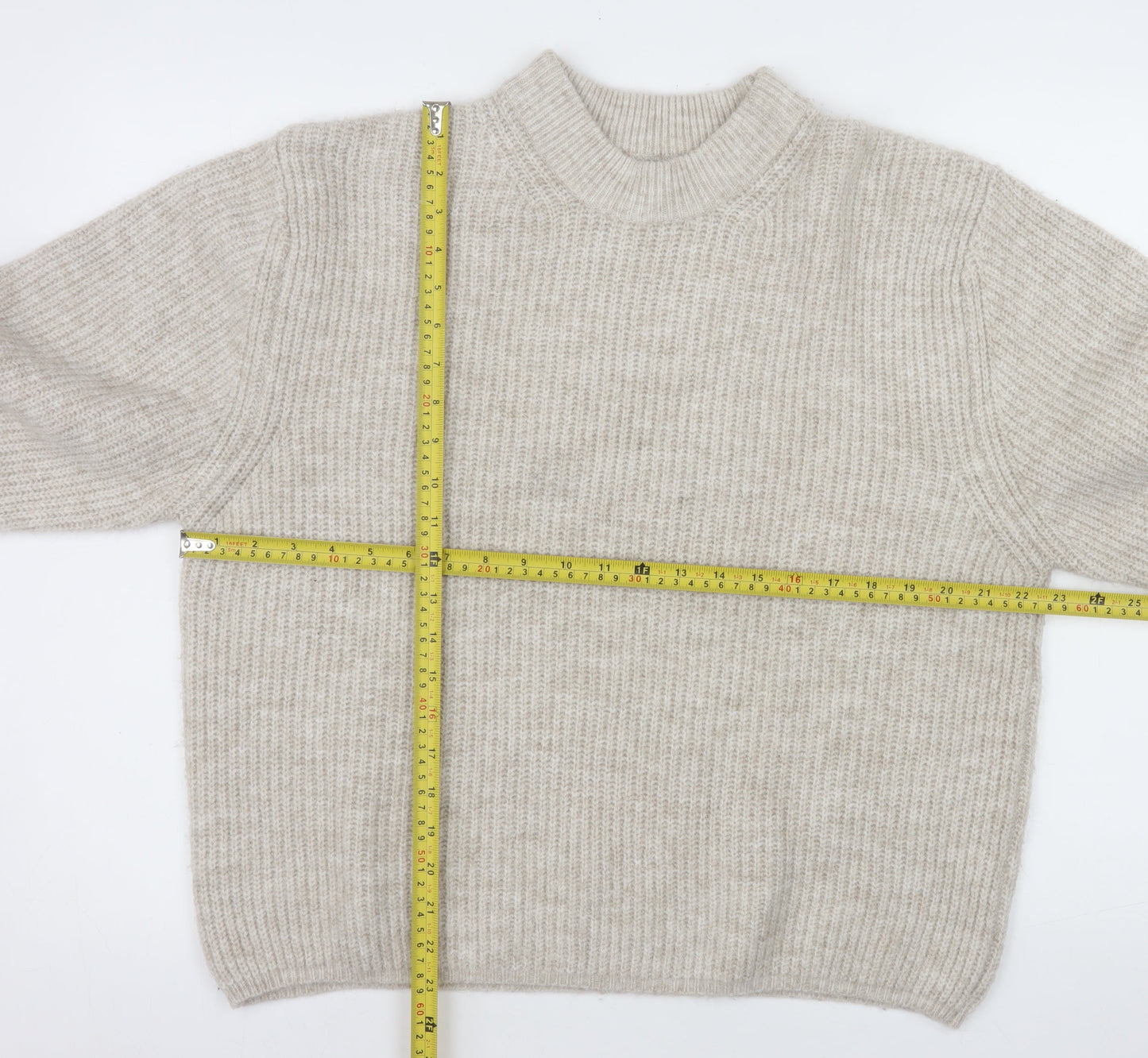 Womens UK Size 14 ASOS Beige Pullover Jumper