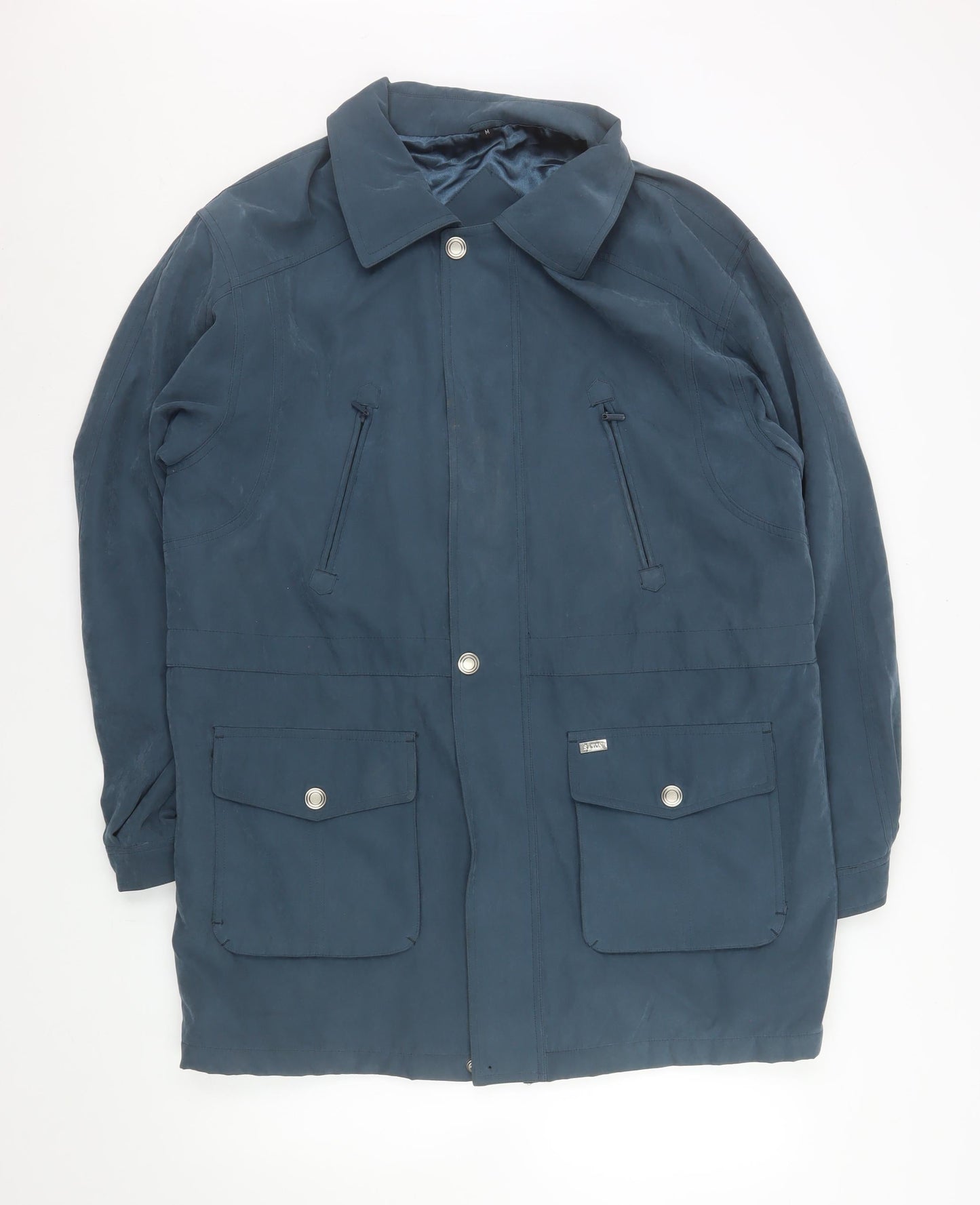 Womens UK Size M Saxon Blue Parka Coat