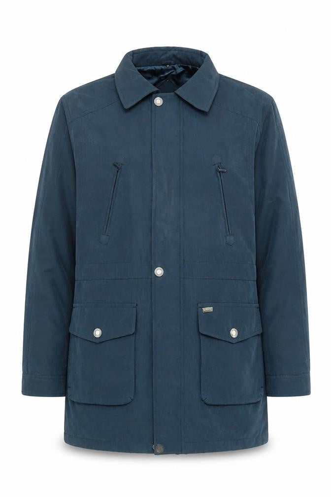Womens UK Size M Saxon Blue Parka Coat