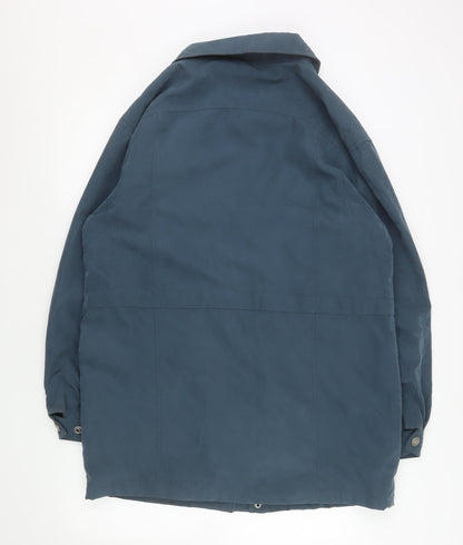 Womens UK Size M Saxon Blue Parka Coat