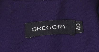 Womens UK Size 12 Gregory Regular Purple Blazer