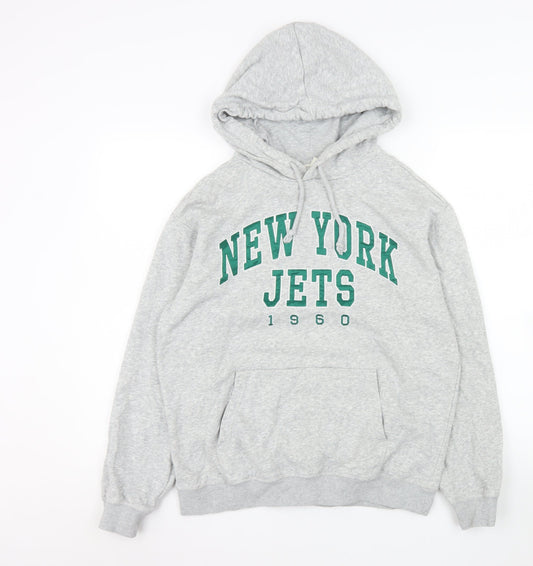 Womens UK Size XS H&M Grey Pullover Hoodie