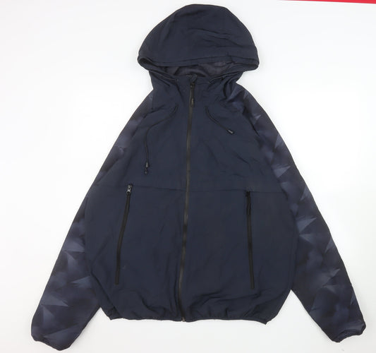 Mens UK Size XL Primark Blue Windbreaker Coat