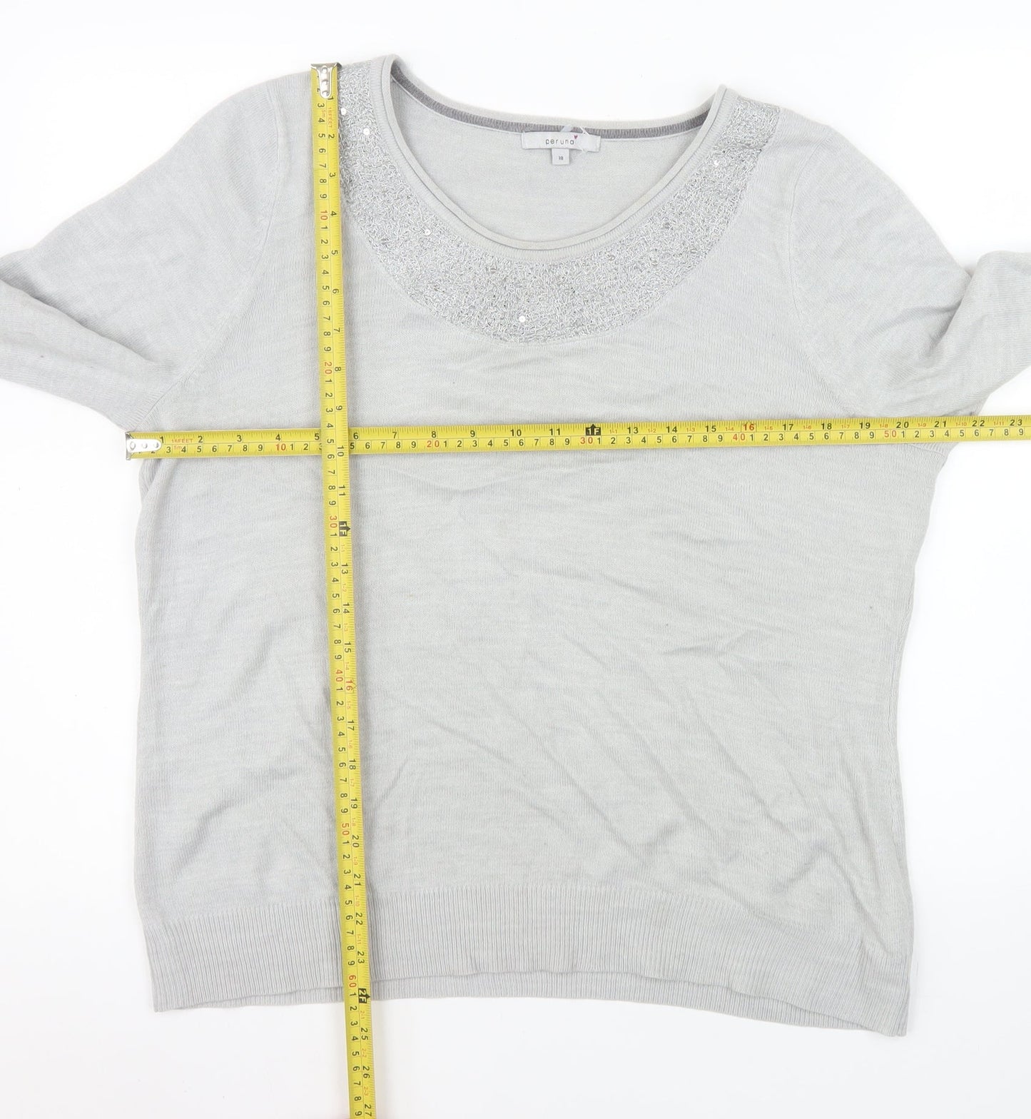 Womens UK Size 18 Marks and Spencer Grey Pullover Jumper