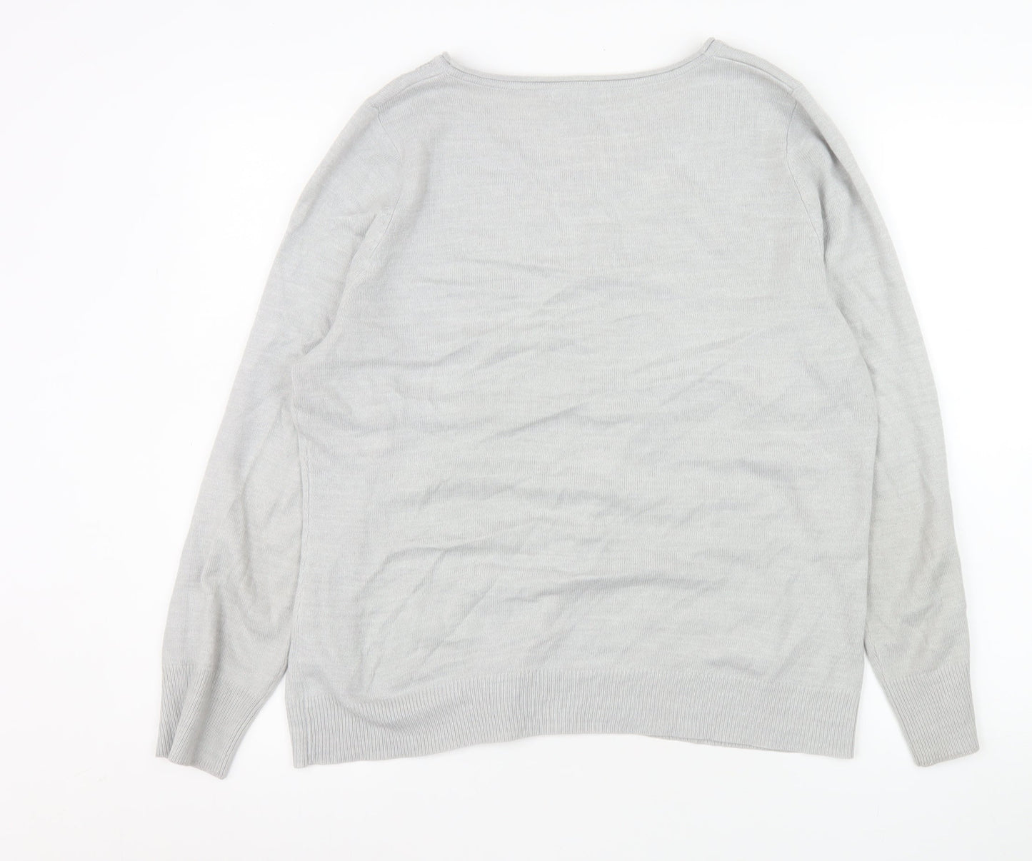 Womens UK Size 18 Marks and Spencer Grey Pullover Jumper