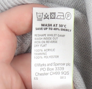 Womens UK Size 18 Marks and Spencer Grey Pullover Jumper