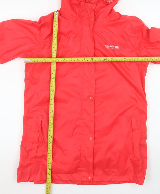 Womens UK Size 12 Regatta Red Rain Coat