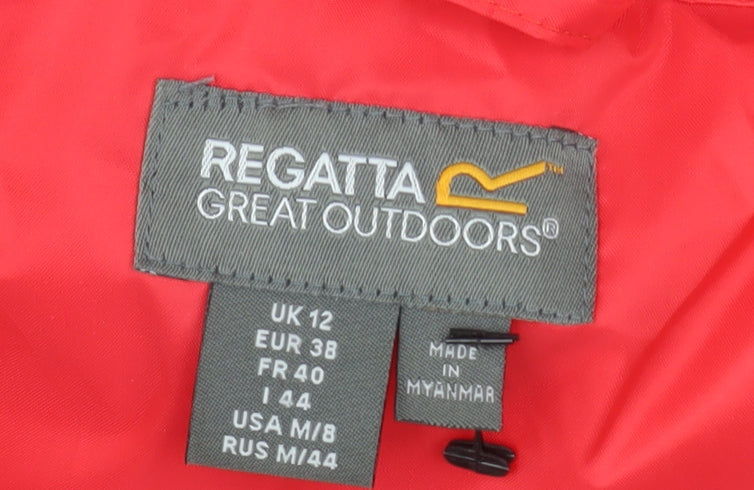 Womens UK Size 12 Regatta Red Rain Coat