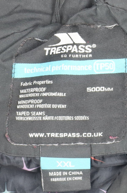 Womens UK Size 2XL Trespass Black Parka Coat
