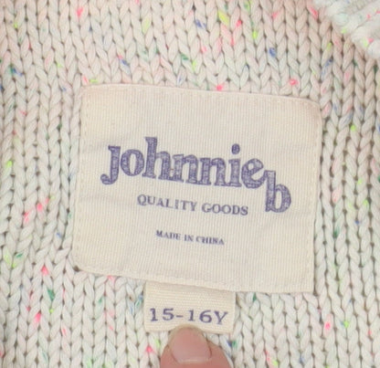 Boys UK Size 15-16 Years Johnnie b Ivory Pullover Jumper