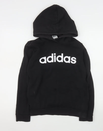 Womens UK Size S adidas Black Pullover Hoodie