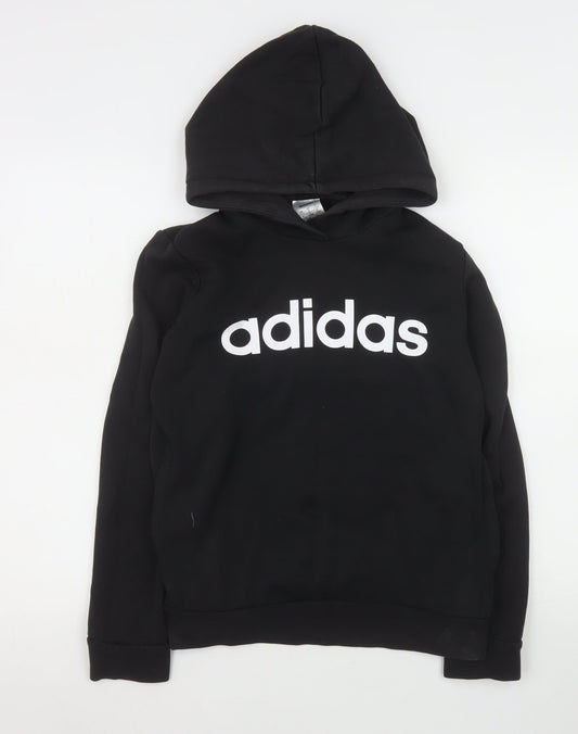 Womens UK Size S adidas Black Pullover Hoodie