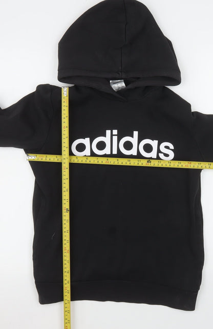 Womens UK Size S adidas Black Pullover Hoodie