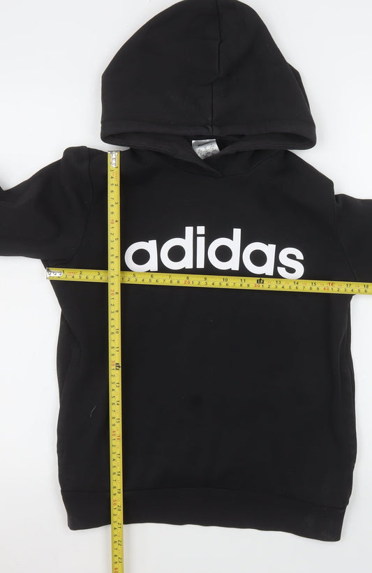 Womens UK Size S adidas Black Pullover Hoodie