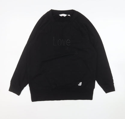 Womens UK Size S Ben de Lisi Black Pullover Sweatshirt