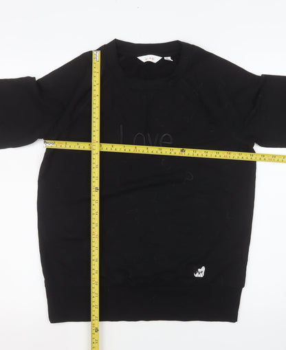 Womens UK Size S Ben de Lisi Black Pullover Sweatshirt