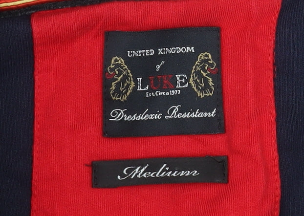 Mens UK Size M Luke Blue Basic Jacket