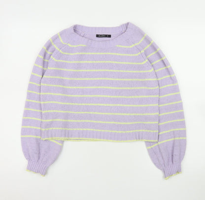 Womens UK Size S Zudio Purple Pullover Jumper