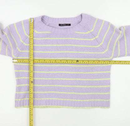 Womens UK Size S Zudio Purple Pullover Jumper