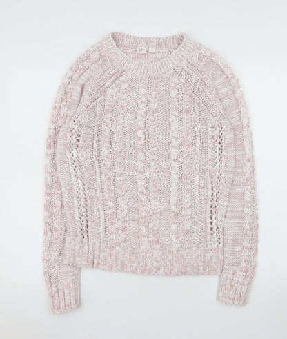 Womens UK Size S Gap Pink Pullover Jumper