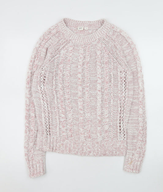 Womens UK Size S Gap Pink Pullover Jumper