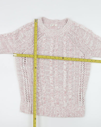 Womens UK Size S Gap Pink Pullover Jumper