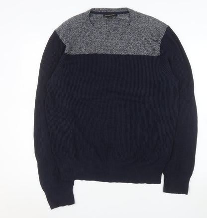 Mens UK Size L Banana Republic Blue Pullover Jumper