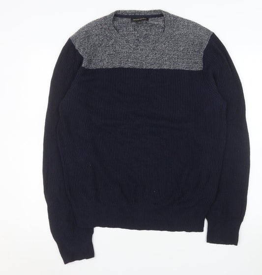 Mens UK Size L Banana Republic Blue Pullover Jumper