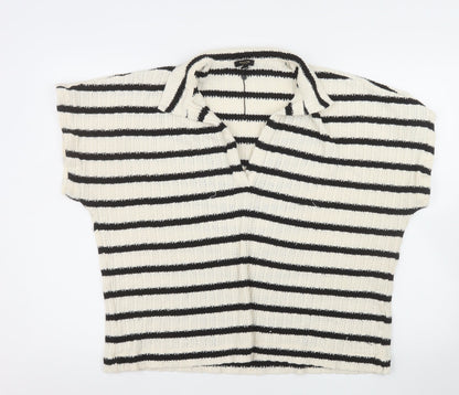 Mens UK Size L Massimo Dutti Black Pullover Jumper