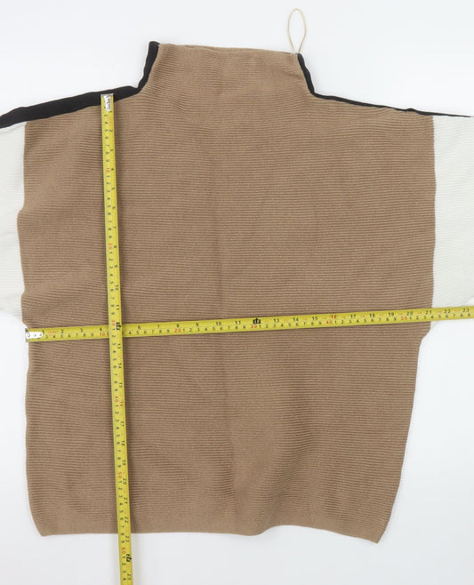 Womens UK Size 14 M&Co Beige Pullover Jumper