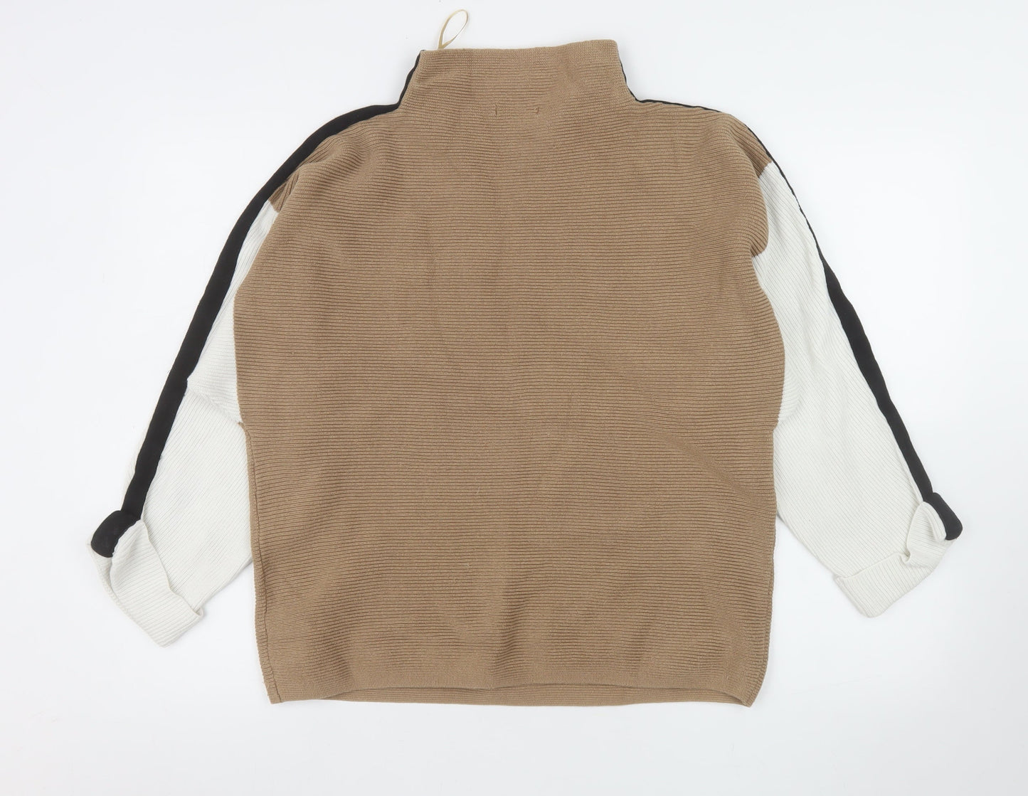 Womens UK Size 14 M&Co Beige Pullover Jumper