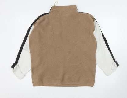 Womens UK Size 14 M&Co Beige Pullover Jumper