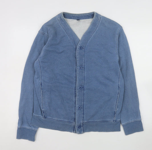 Mens UK Size S Uniqlo Blue Basic Jacket