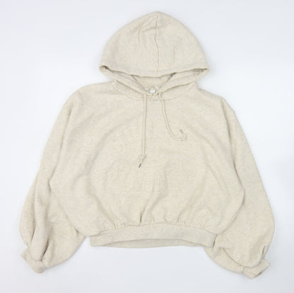 Womens UK Size M H&M Beige Pullover Hoodie