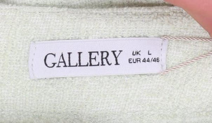 Womens UK Size L Gallery Green Pullover Sweatshirt