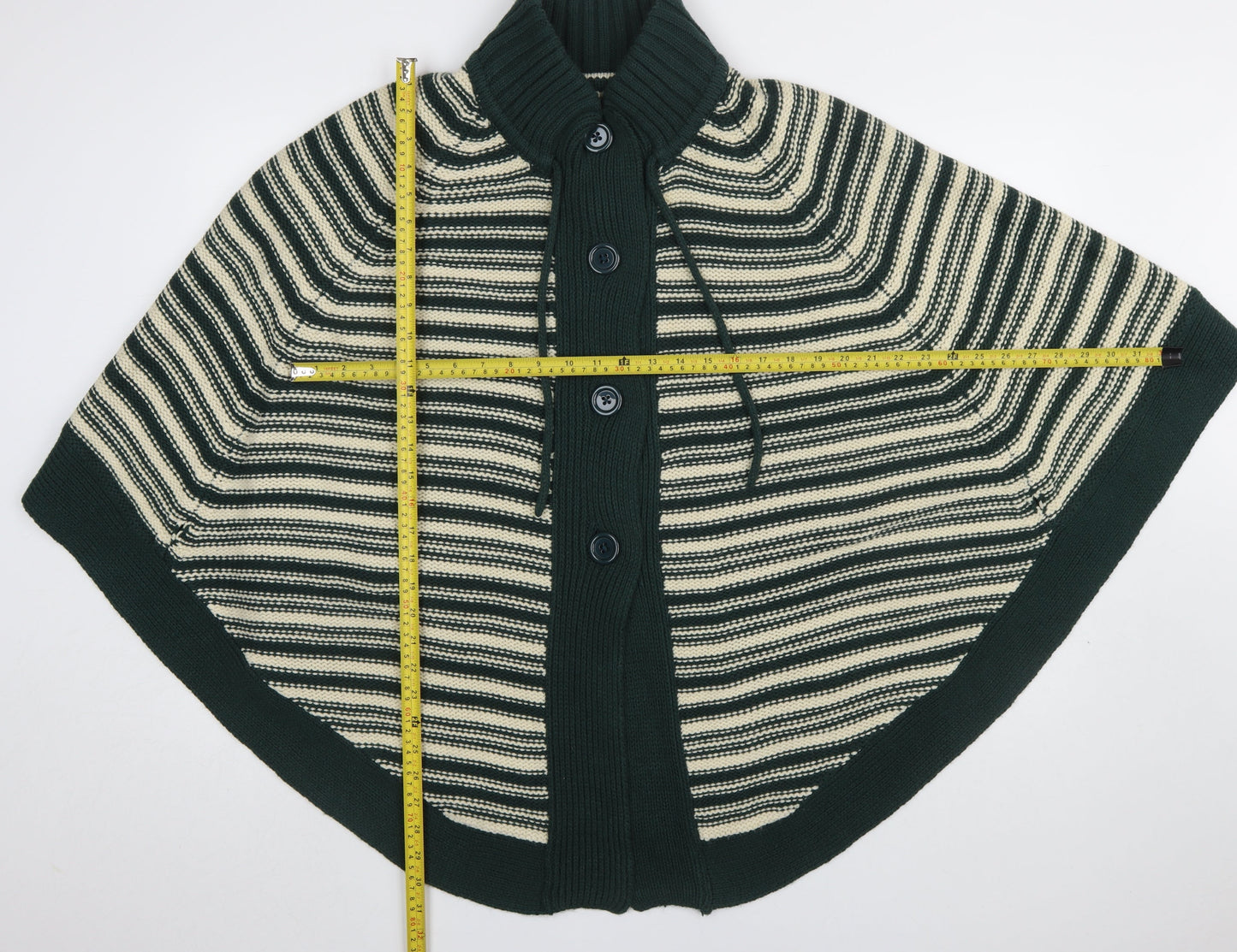 Womens UK Size L Evans Green Cape Jumper