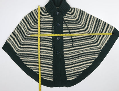 Womens UK Size L Evans Green Cape Jumper