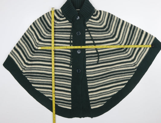 Womens UK Size L Evans Green Cape Jumper