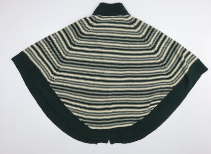 Womens UK Size L Evans Green Cape Jumper