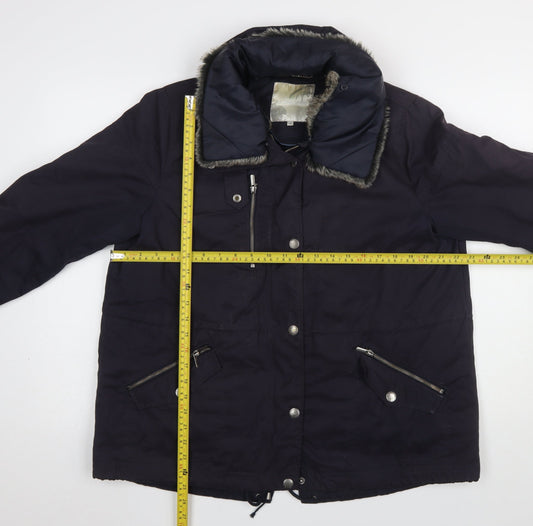 Womens UK Size 16 RJR John Rocha Blue Parka Coat