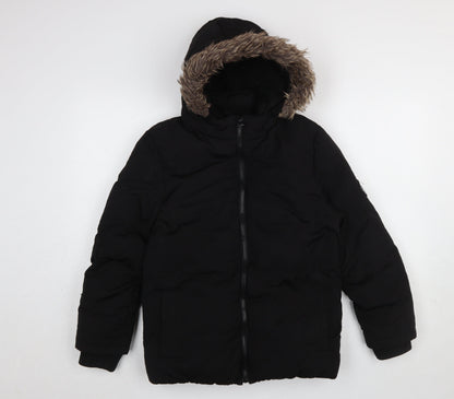 Boys UK Size 11-12 Years SoulCal & Co Black Puffer Jacket