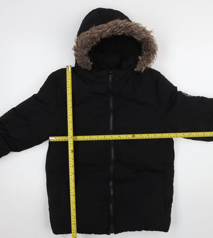 Boys UK Size 11-12 Years SoulCal & Co Black Puffer Jacket